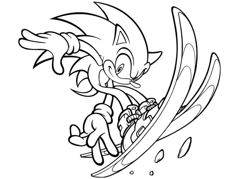 Sonic con esquia