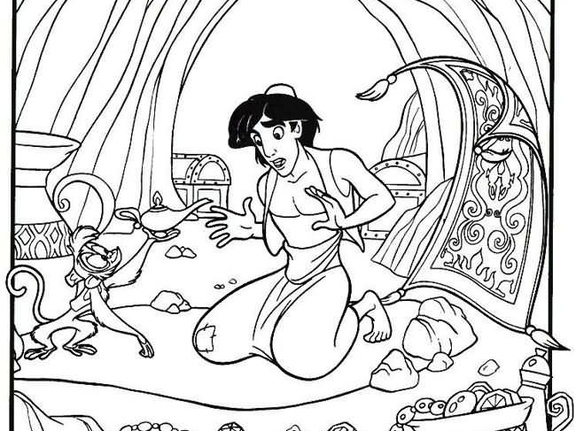 Aladdin en la cueva