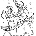 Enamorados Jasmine y Aladdin