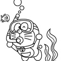 Doraemon buceador