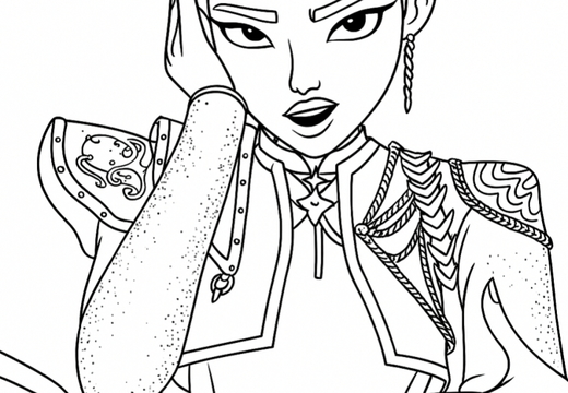 Guerreras KPop Demon Hunters para colorear