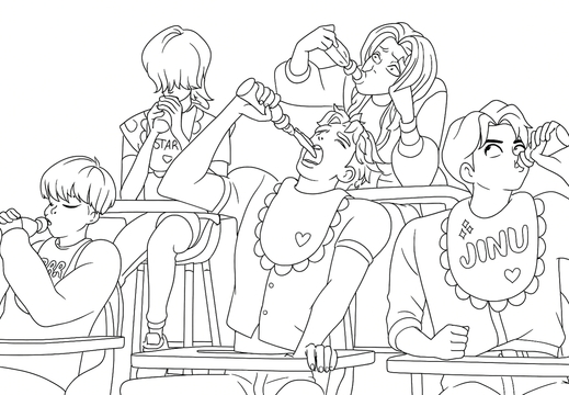 Guerreras KPop Demon Hunters para colorear