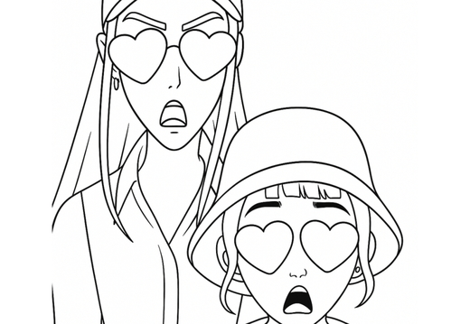 Guerreras KPop Demon Hunters para colorear