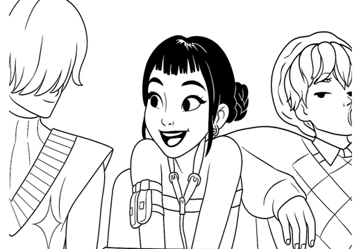 Guerreras KPop Demon Hunters para colorear