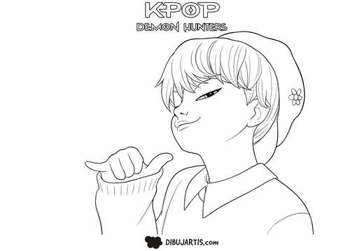 Guerreras KPop Demon Hunters para colorear