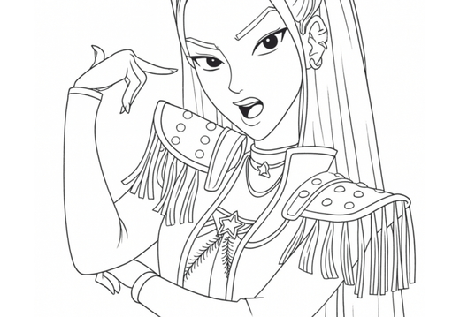 Guerreras KPop Demon Hunters para colorear