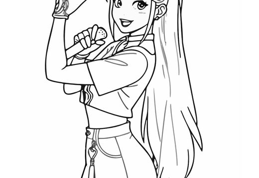 Guerreras KPop Demon Hunters para colorear