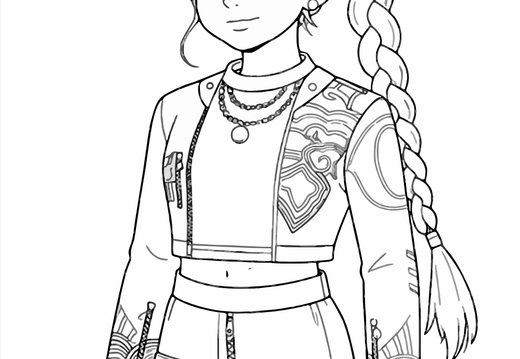 Guerreras KPop Demon Hunters para colorear