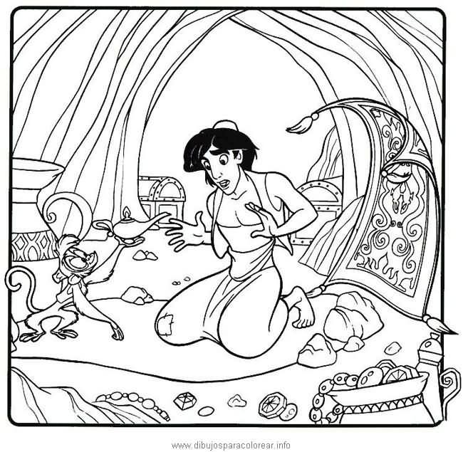 Aladdin en la cueva