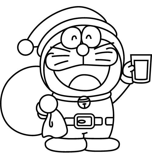 Doraemon Papa Noel